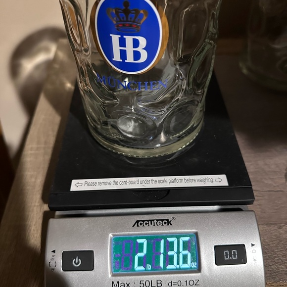 Extra Large HOFBRAUHAUS German Beer Glass Mug Oktoberfest - Picture 8 of 8